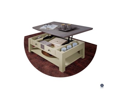 MAGELLAN - Table basse dinette 100 % chêne de France